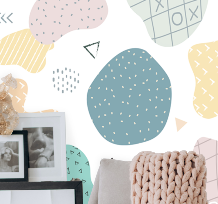 Fototapeta tekstury i wzory kształty abstrakcyjne - TenStickers