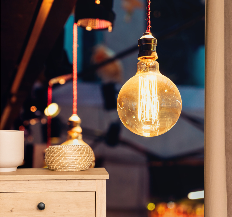 Fototapeta tekstury i wzory lampa w stylu vintage - TenStickers