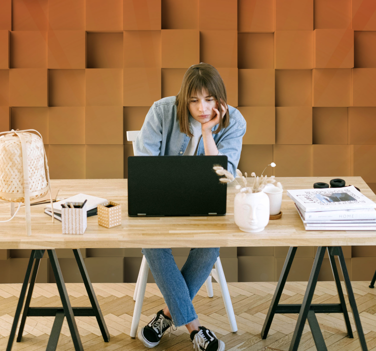 Fototapeta tekstury i wzory wzór teksturowanej kostki - TenStickers