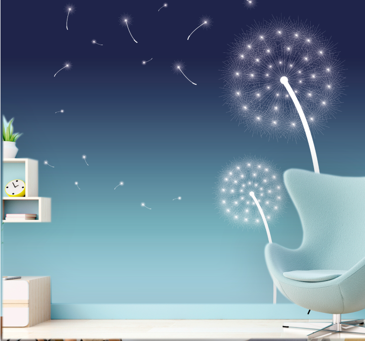 Fototapeta w dmuchawce delikatny powiew dmuchawca - TenStickers