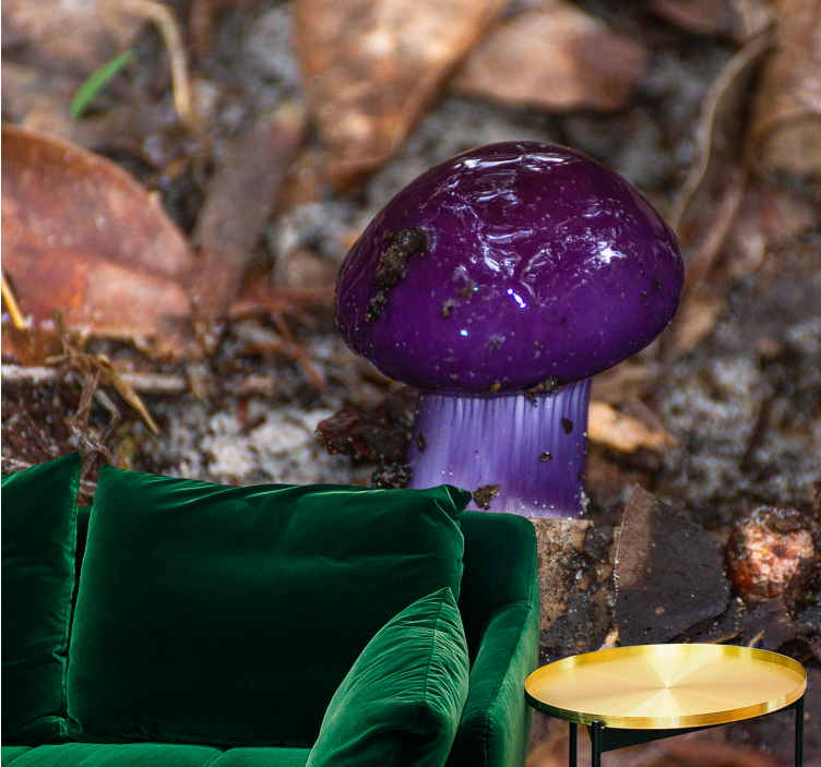 Fototapeta w kwiaty fioletowy kiełek grzyba - TenStickers