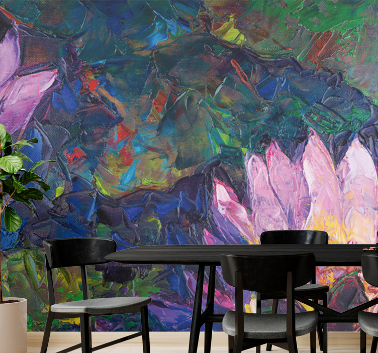 Fototapeta w kwiaty kwiat lotosu abstrakcyjny - TenStickers