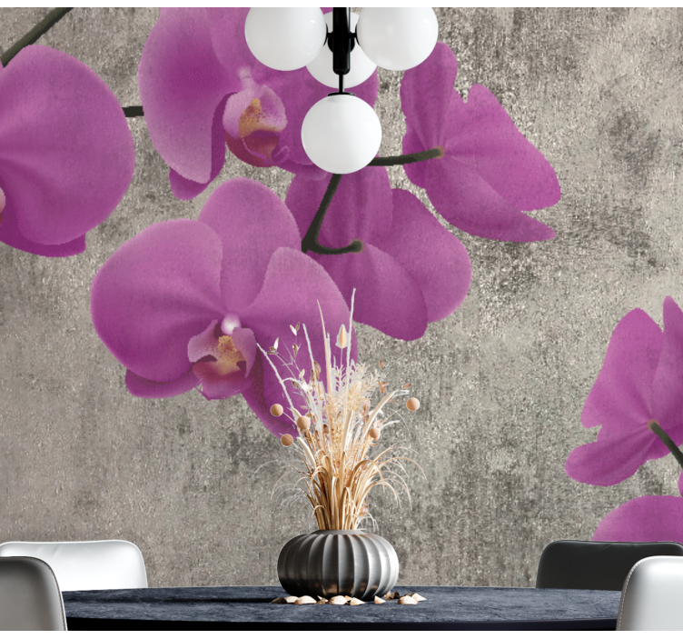 Fototapeta w kwiaty kwiaty różowych orchidei - TenStickers