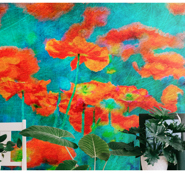 Fototapeta w kwiaty żywy bukiet kwiatów - TenStickers