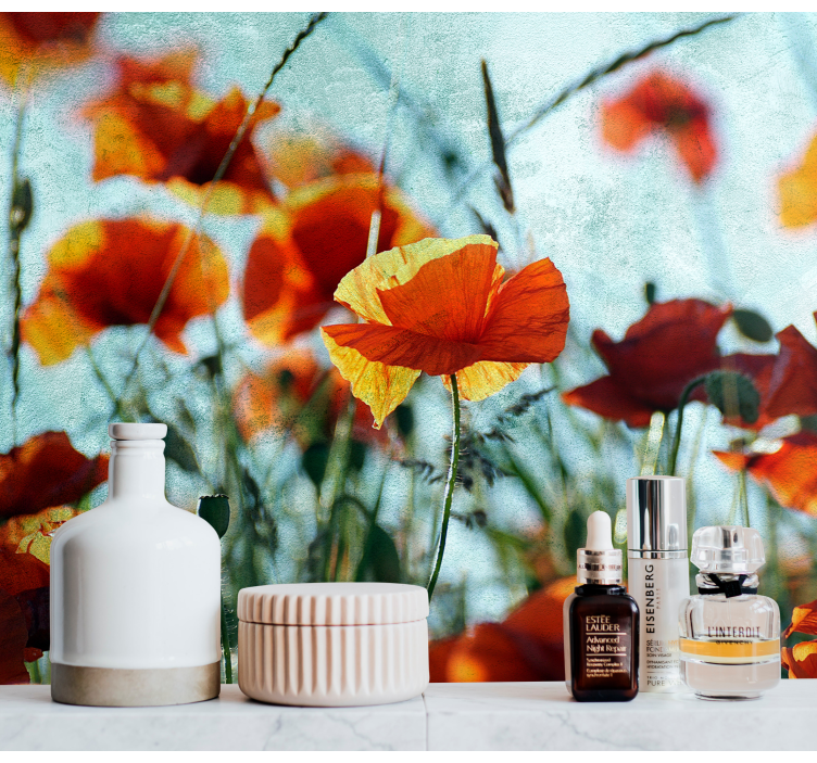 Fototapeta w maki Żywe kwiaty maku - TenStickers