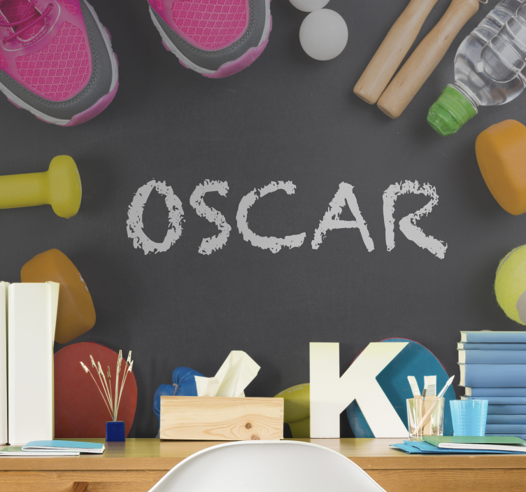 Fototapeta w napisy fitnessowe akcesoria - TenStickers