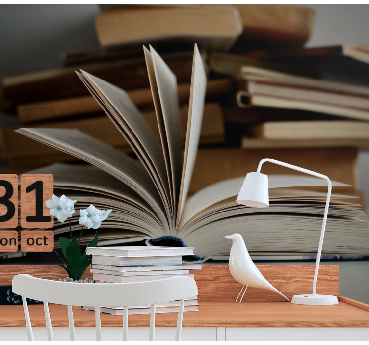 Fototapeta w napisy scena otwartej książki - TenStickers