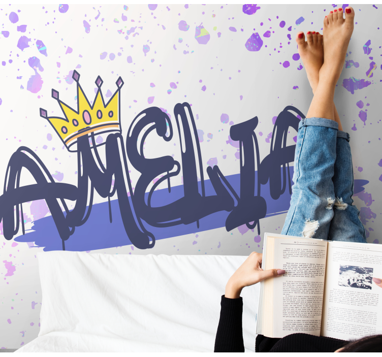 Fototapeta w napisy z personalizacją imion - TenStickers