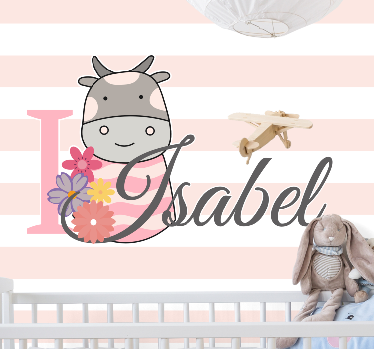 Fototapeta w serca kocham krowy - TenStickers