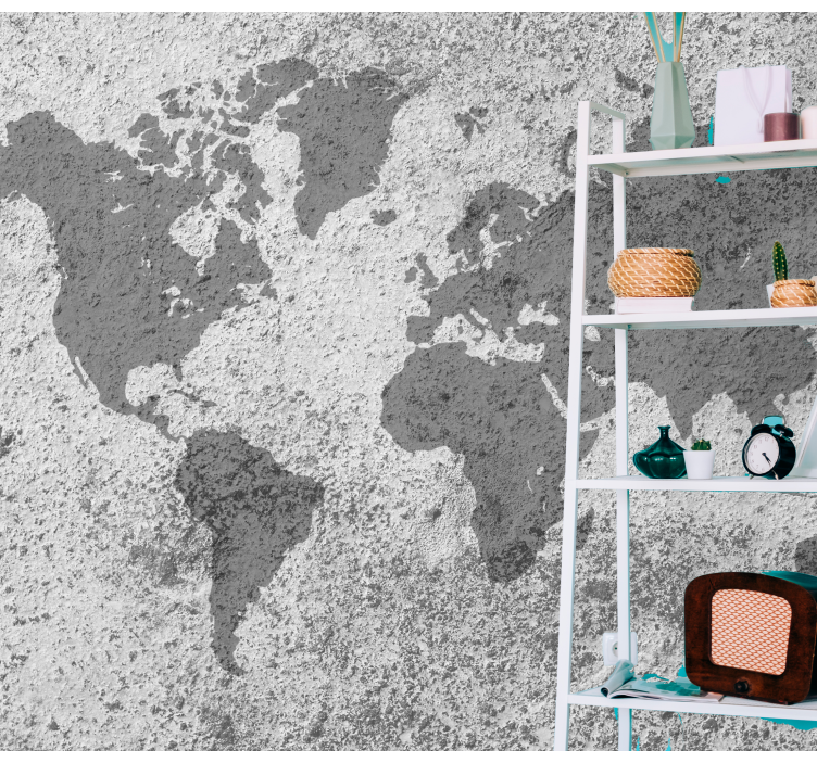 Fototapeta z mapą świata artystyczna mapa globu - TenStickers