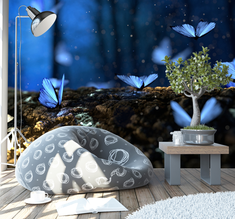 Fototapeta niebieski motyl  - TenStickers