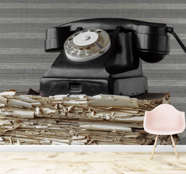 Fototapeta z pojazdami telefon vintage klasyczny - TenStickers