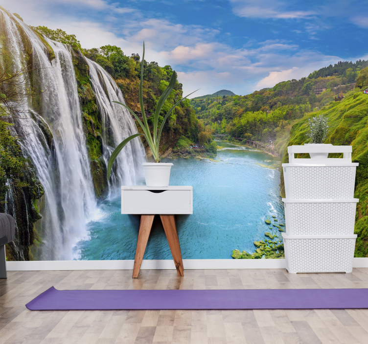 Fototapeta z wodospadem - TenStickers