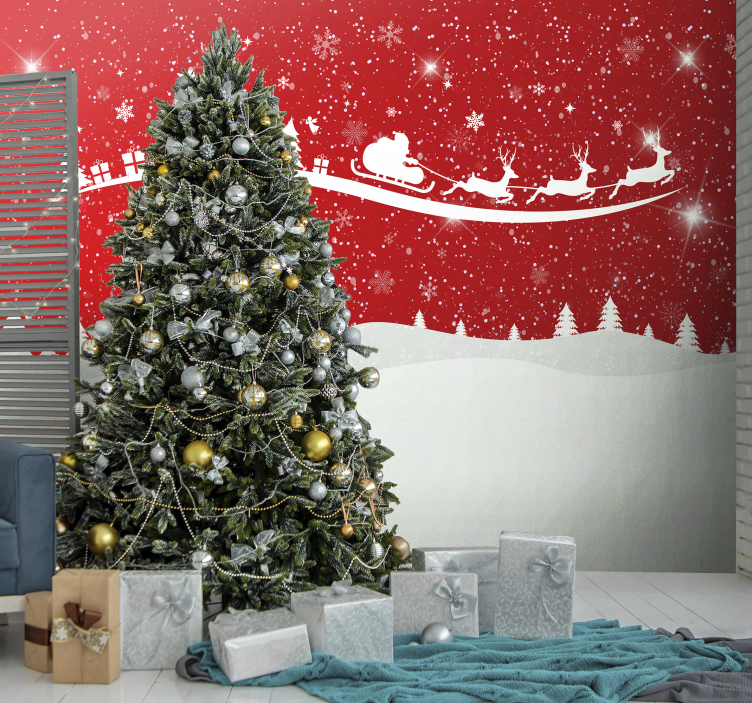 Fototapeta Zaprzęg Mikołaja - TenStickers