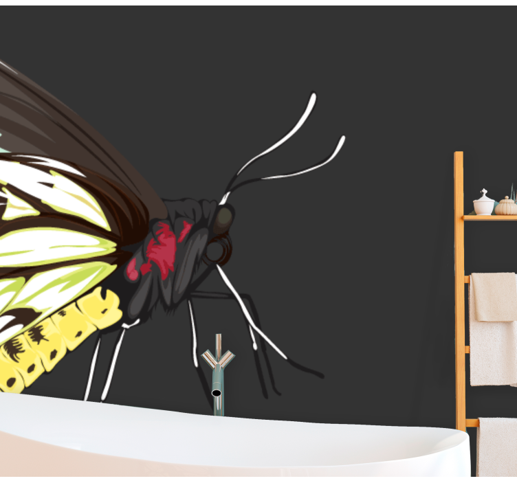 Fototapeta żółty motyl projekt - TenStickers