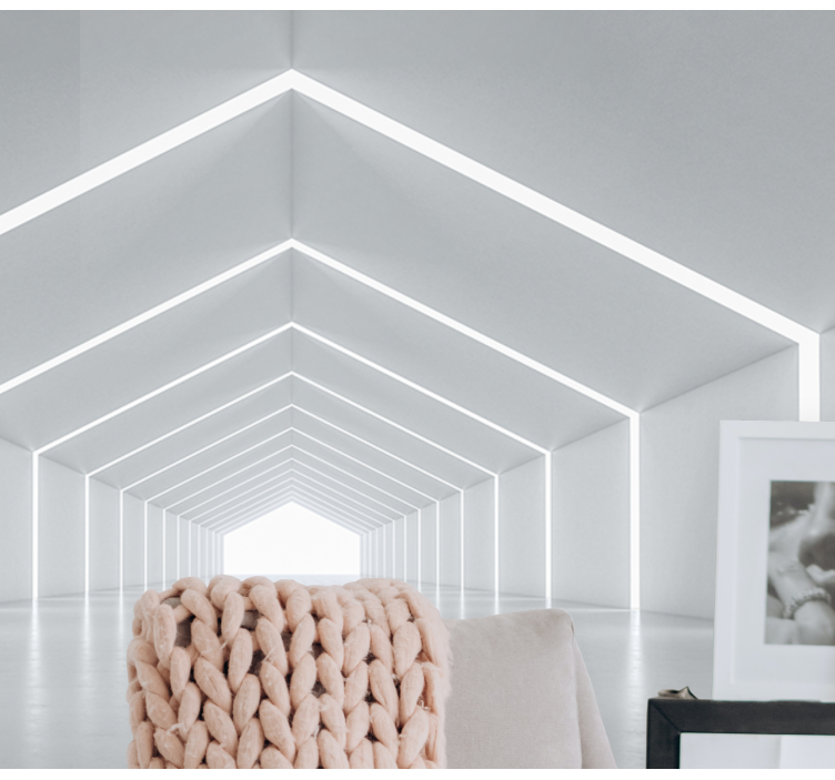 Nowoczesna fototapeta geometryczna struktura światła - TenStickers