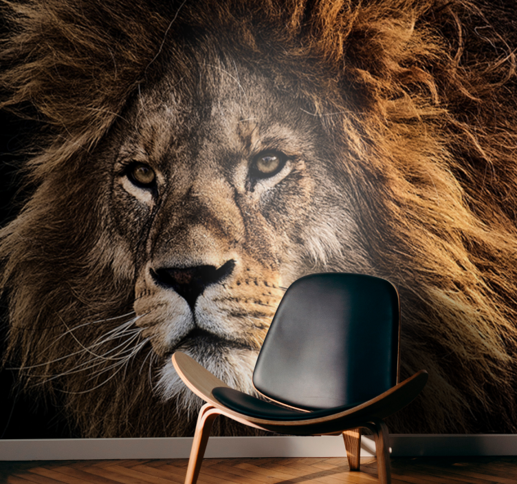 Tapeta lwy w majestatycznym stylu - TenStickers