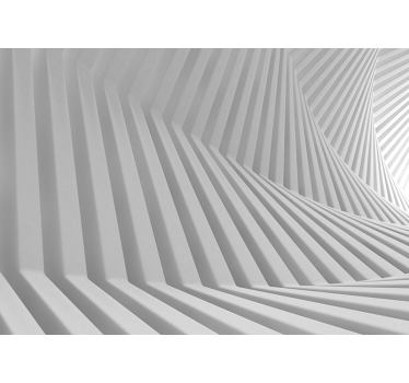 Fototapeta abstrakcyjna biała geometria - TenStickers