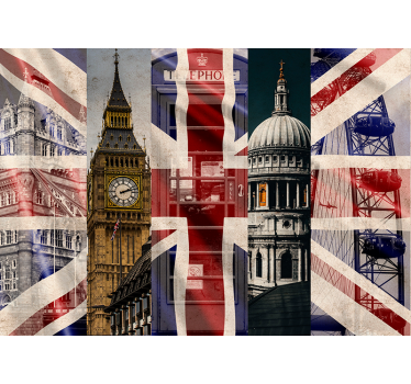 Fototapeta Londyn flaga Union Jack  - TenStickers