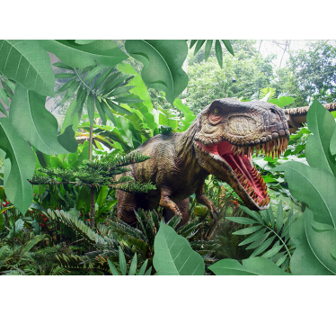 Fototapeta 3D dinozaur t-rex - TenStickers