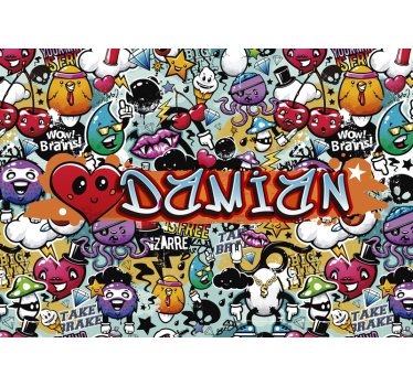 Fototapeta różne emotikony - TenStickers