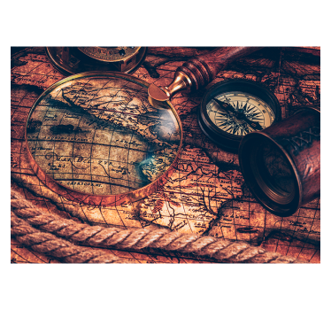 Fototapeta Stara mapa - TenStickers
