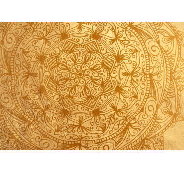 Fototapeta złota mandala - TenStickers