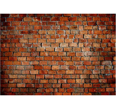 Tapeta do salonu Wyblakła cegła ścienna - TenStickers