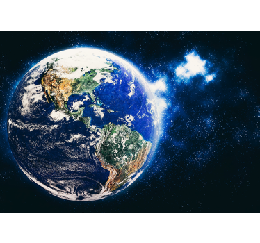 Fototapeta kosmos widok planety z orbity - TenStickers