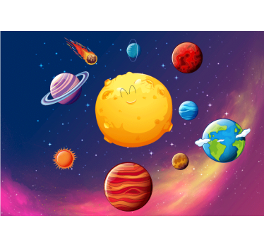 Fototapety dla dzieci układ słoneczny dla dzieci - TenStickers