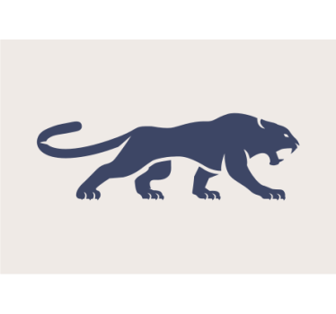Tapeta lwy majestatyczna sylwetka lwa - TenStickers