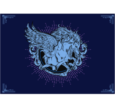 Tapeta lwy emblemat skrzydlatego lwa - TenStickers