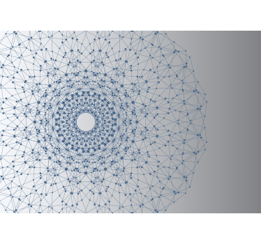 Nowoczesne niebieskie i szare fototapety mandala - TenStickers