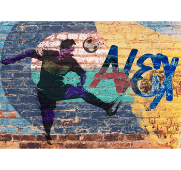 Fototapeta dla nastolatków piłkarskie graffiti - TenStickers