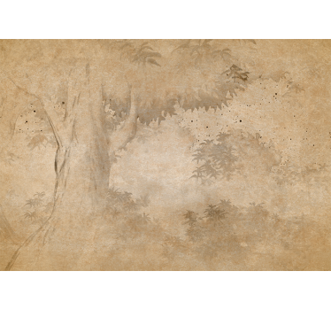 Fototapeta natura tło z sylwetką drzewa - TenStickers