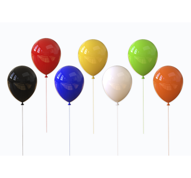 3d realistyczne fototapety kolorowe balony dla dzieci - TenStickers