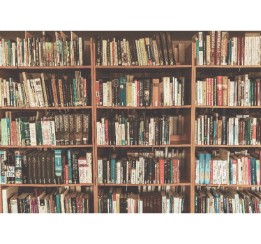 Fototapeta artystyczna półka z literaturą - TenStickers
