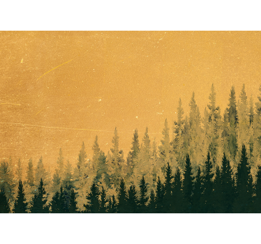 Fototapeta natura sylwetka sosny - TenStickers