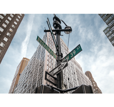 Fototapeta nowy jork znaki ulicy broadway - TenStickers