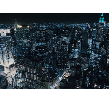 Fototapeta nowy jork widok na nocne niebo - TenStickers