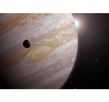 Fototapeta kosmos jowisz i księżyc - TenStickers