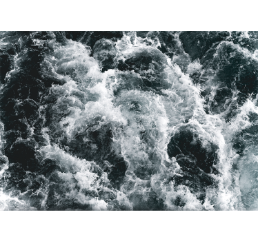Fototapeta morze fale wzburzone oceanu - TenStickers