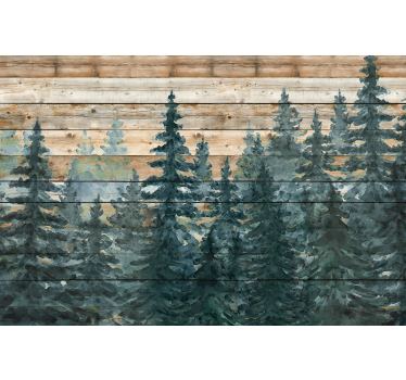 Fototapeta do salonu spokojny las sosnowy - TenStickers