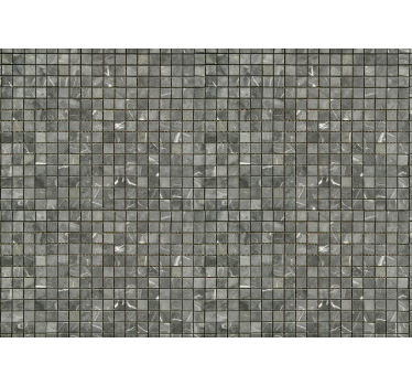 Fototapeta łazienkowa w czarne płytki - TenStickers