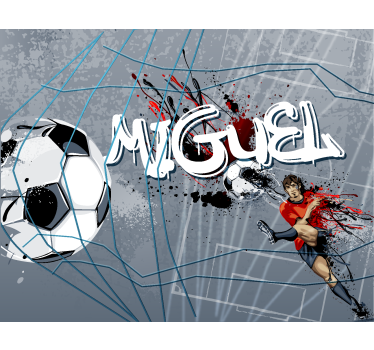 Fototapeta do pokoju młodzieżowego gol piłkarza - TenStickers