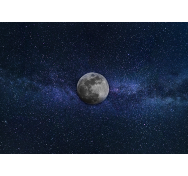 Fototapeta kosmos pejzaż księżycowy - TenStickers