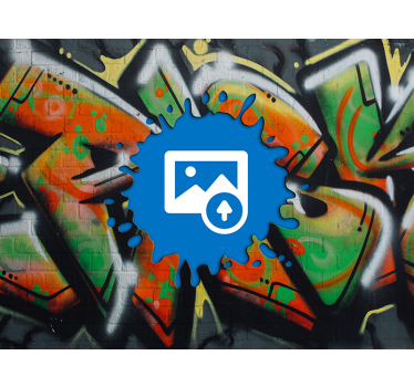 Fototapeta graffiti z miastem - TenStickers