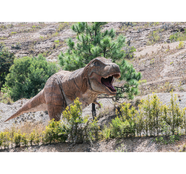 Fototapeta zwierzęta spotkanie z dzikimi dinozaurami - TenStickers