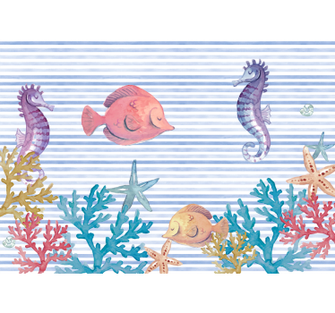 Sea life fototapeta do pokoju dziecięcego - TenStickers