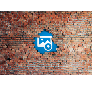 Eksplozja cegły ze zdjęciem 3d na zamówienie - TenStickers